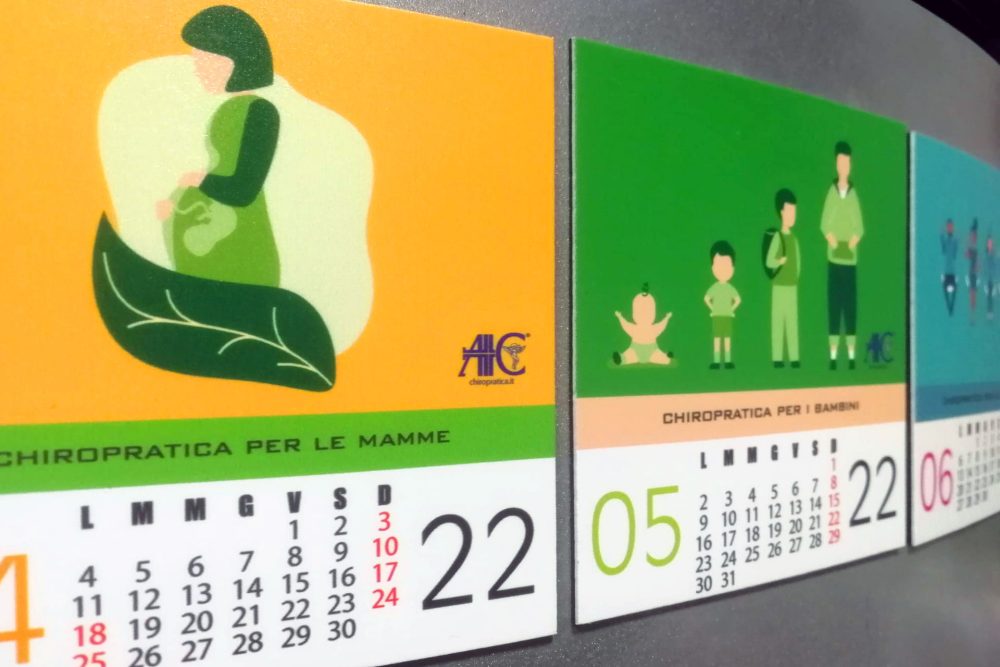 Calendario Magnetico 2022 Associazione Italiana Chiropratici