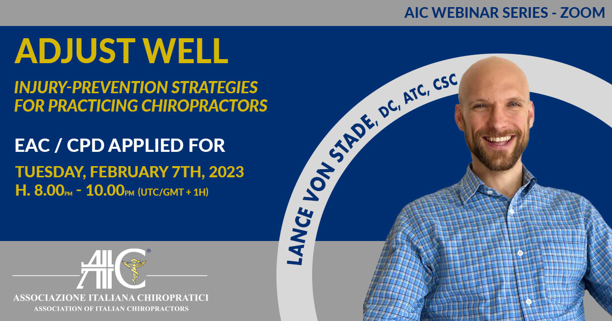 Adjust well: Injury-Prevention Strategies for Practicing Chiropractors